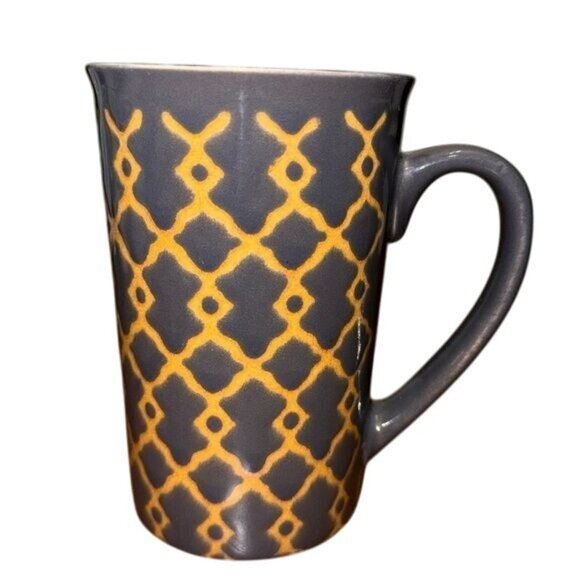Gourmet Basics By Mikasa "Vintage Slate" 16 Oz Mug - Dishwasher & Microwave Safe - Picture 1 of 5